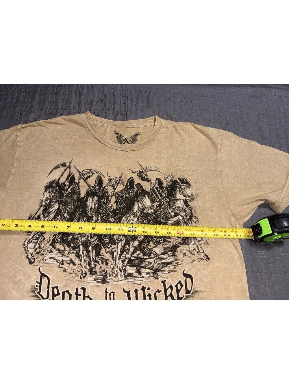 Death To The Wicked AOP Apprime Courage Above All Men’s 1XL Made in USA